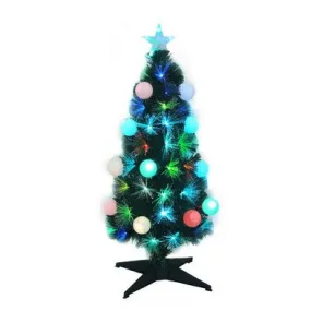 3ft Fibre Optic Christmas Tree Artificial - Fibre Optic Multicoloured