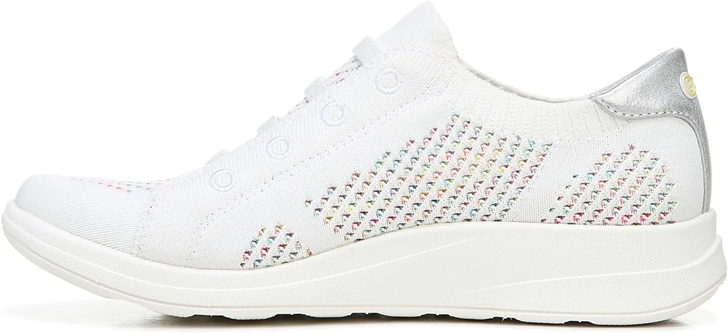 Bzees Womens Golden Knit Slip-On Sneaker