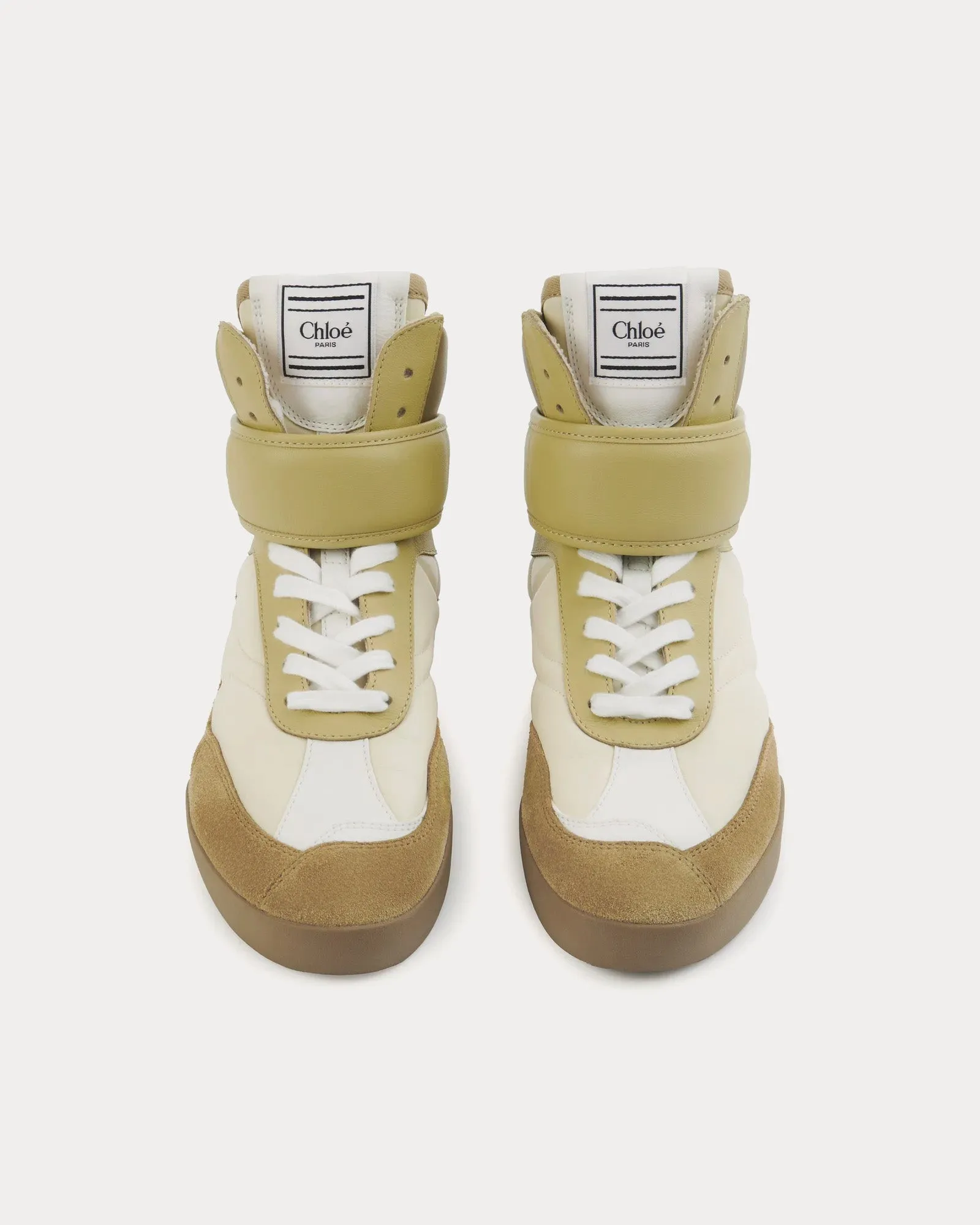 Chloé Kick Light Ochre High Top Sneakers