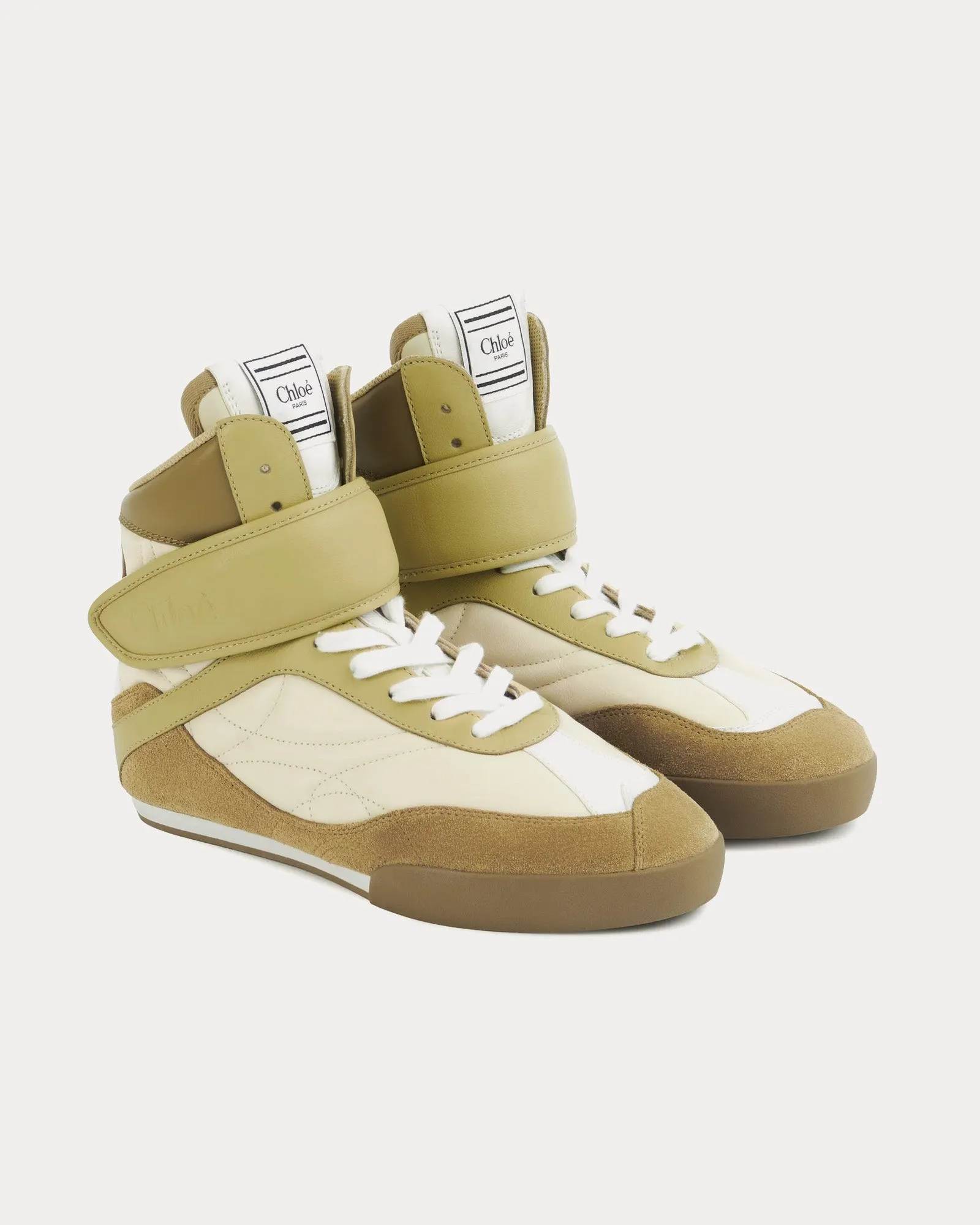 Chloé Kick Light Ochre High Top Sneakers