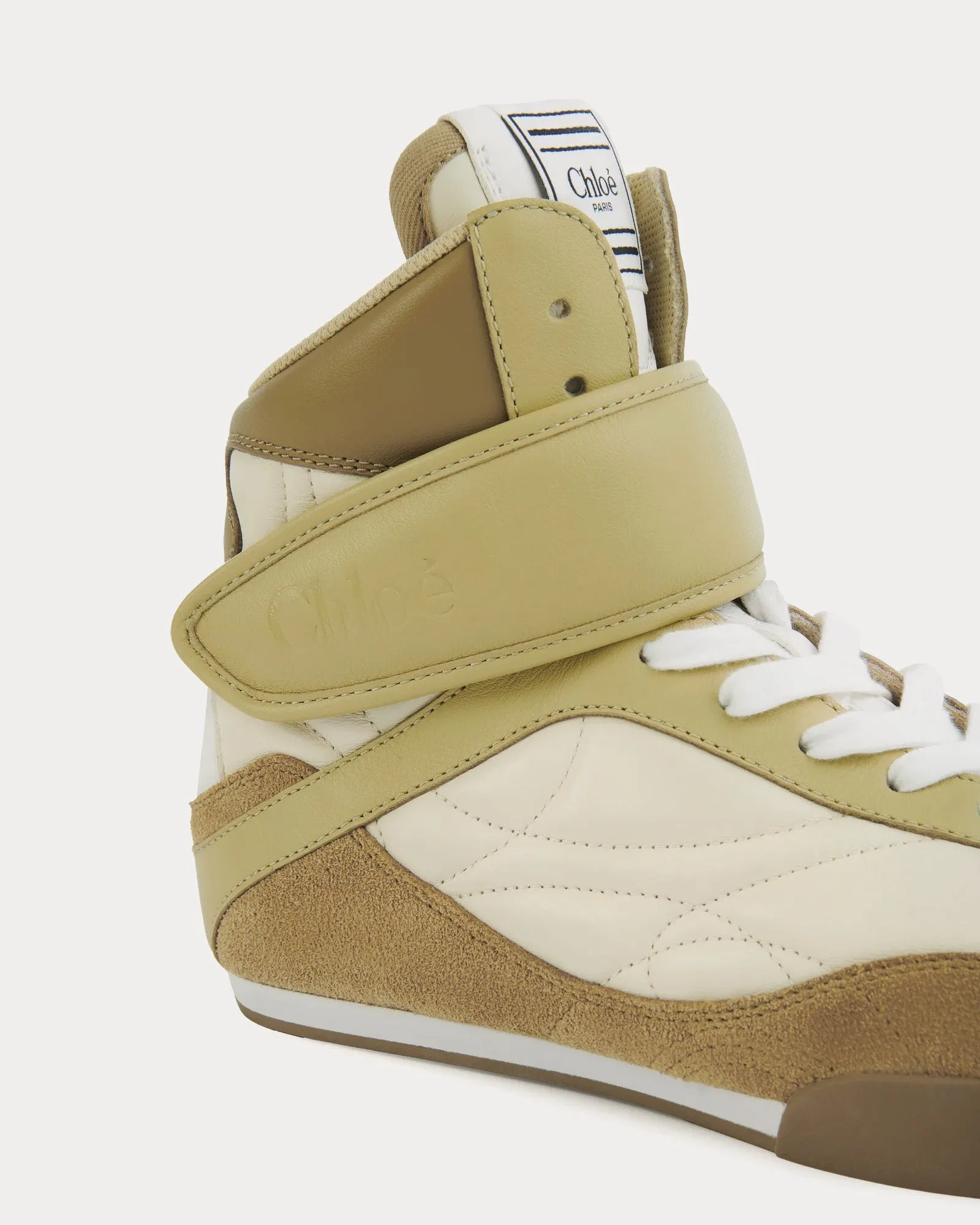 Chloé Kick Light Ochre High Top Sneakers