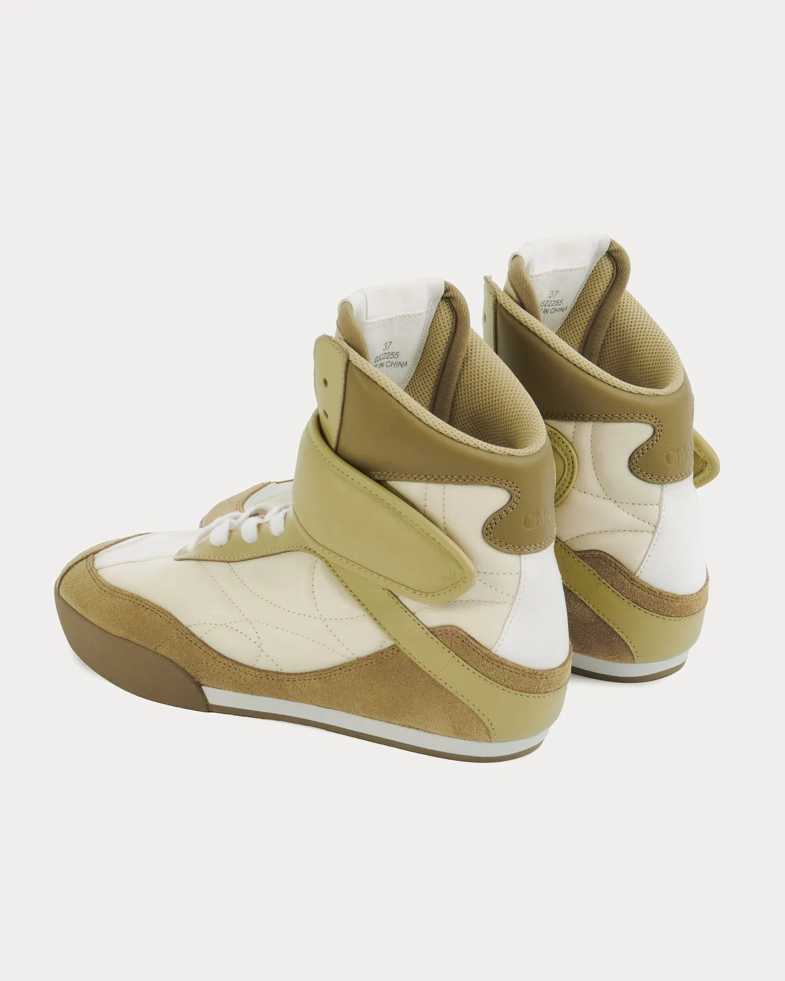 Chloé Kick Light Ochre High Top Sneakers