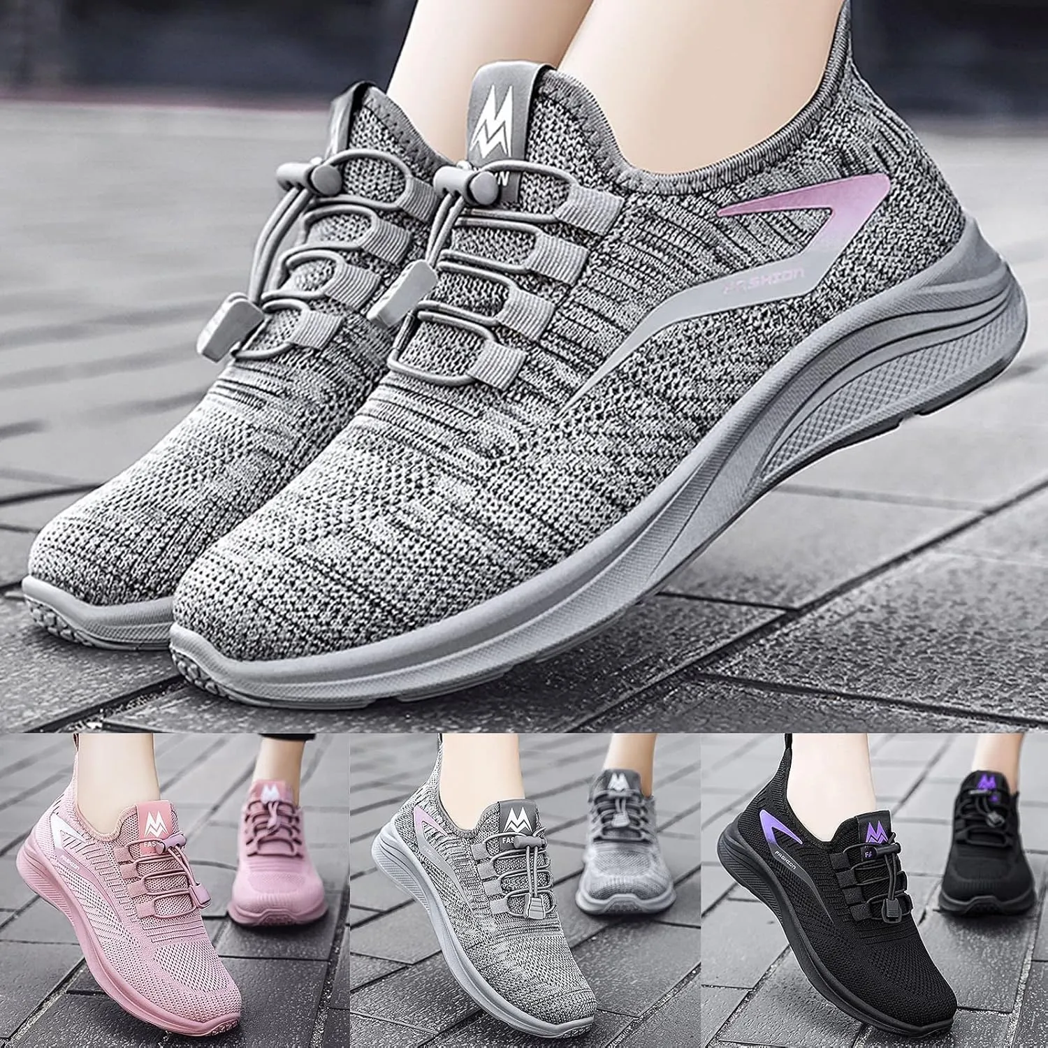 Comfortwear Ortho Stretch Cushion Shoes for Women Plantar Fasciitis, Arch Support Comfort Wear Ortho Shoes for Women
