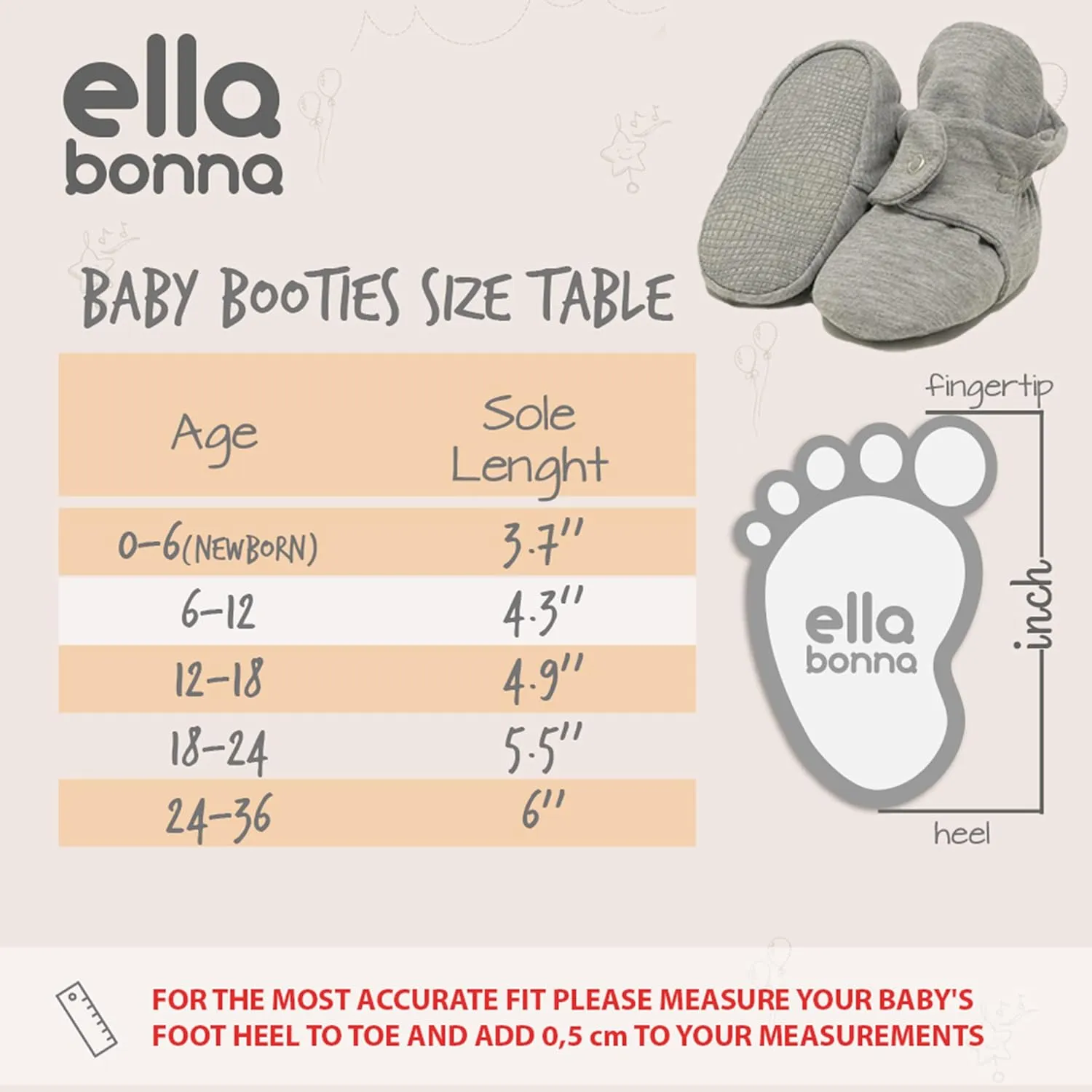 Ella Bonna Baby Booties Organic Cotton Muslin Newborn Baby Slippers Baby Boy Booties, Infant Girl Booties, 6-12 months, 0-6 Months, 12-18 Months, 0-3 Months, 18-24 Months, Toddler Shoes