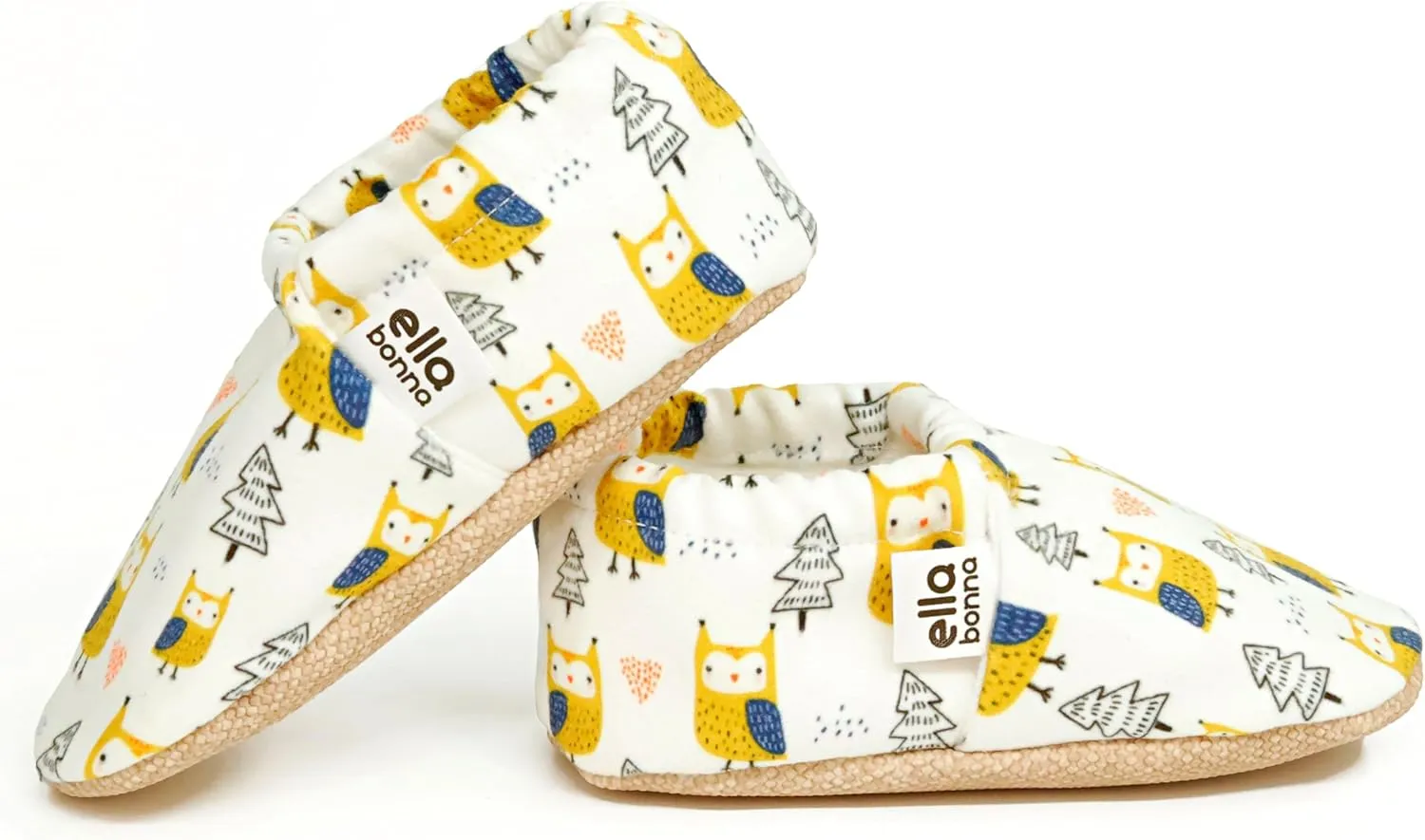 Ella Bonna Cotton Toddler Slippers Baby, Boys Slippers Non-Slip Soft Sole, Stay On Kids Slippers Girls, Baby Booties Socks, Slippers for Girls, Newborn Shoes, Rainbow, 0-6 Months