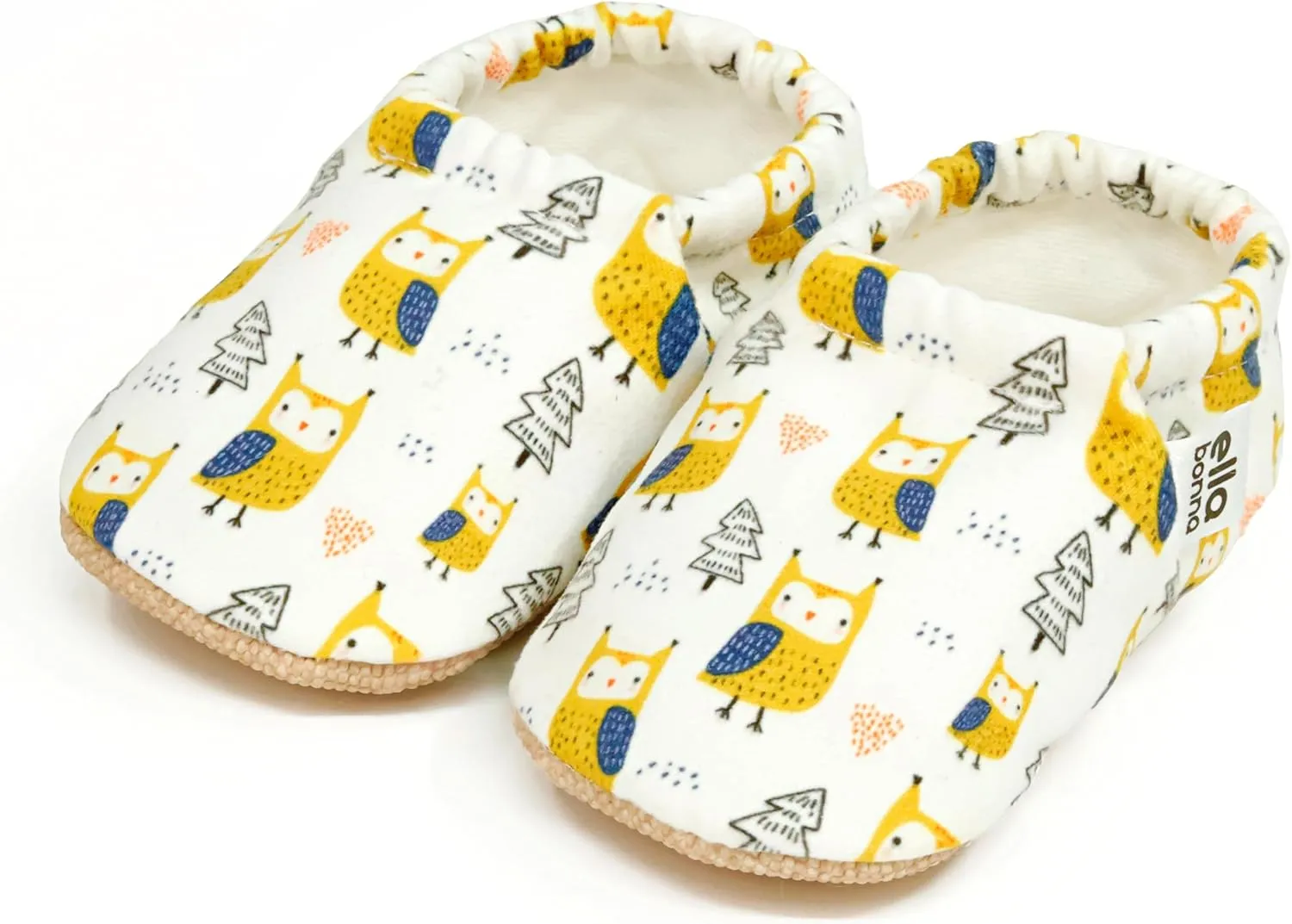 Ella Bonna Cotton Toddler Slippers Baby, Boys Slippers Non-Slip Soft Sole, Stay On Kids Slippers Girls, Baby Booties Socks, Slippers for Girls, Newborn Shoes, Rainbow, 0-6 Months