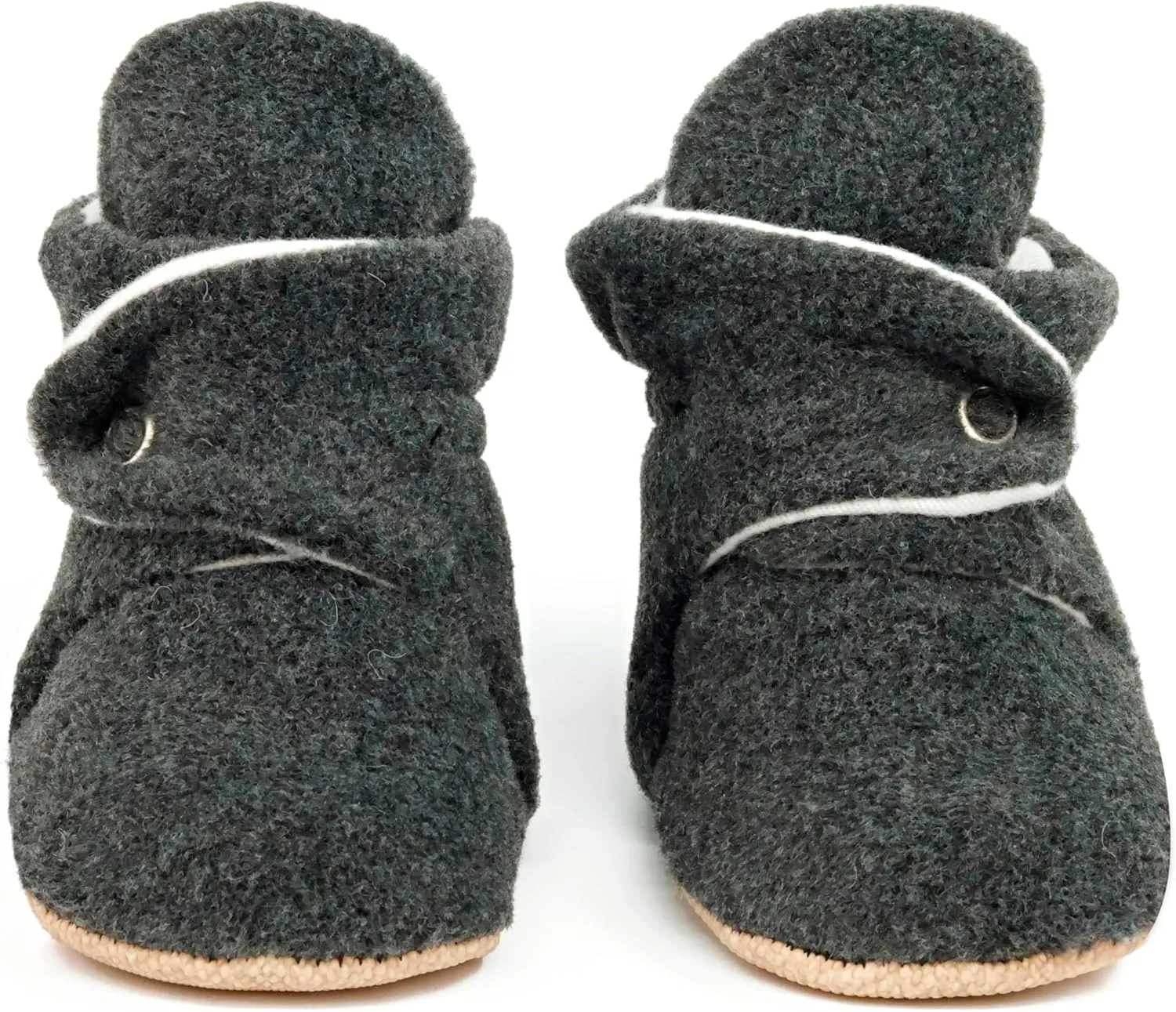Ella Bonna Fleece Baby Booties, Warm Organic Infant Booties