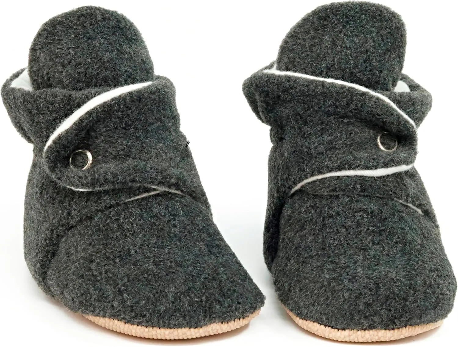 Ella Bonna Fleece Baby Booties, Warm Organic Infant Booties