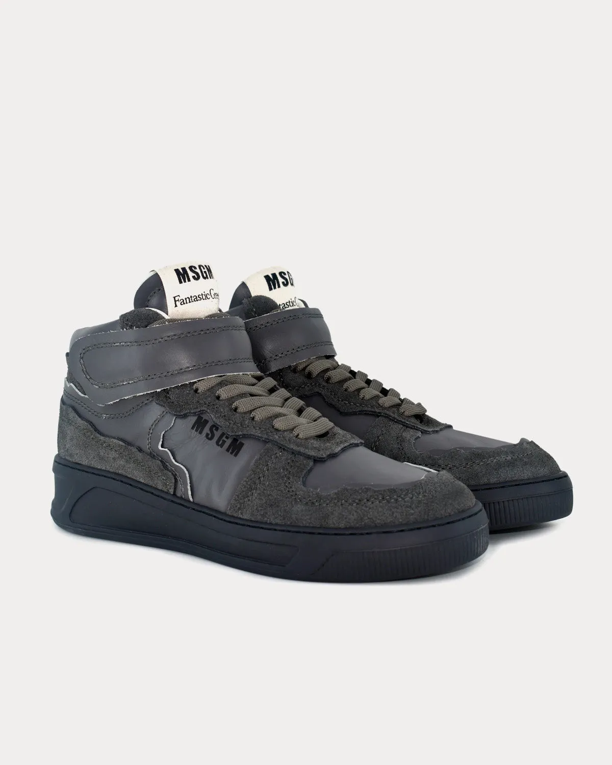 Fantastic Green Dark Grey High Top Sneakers