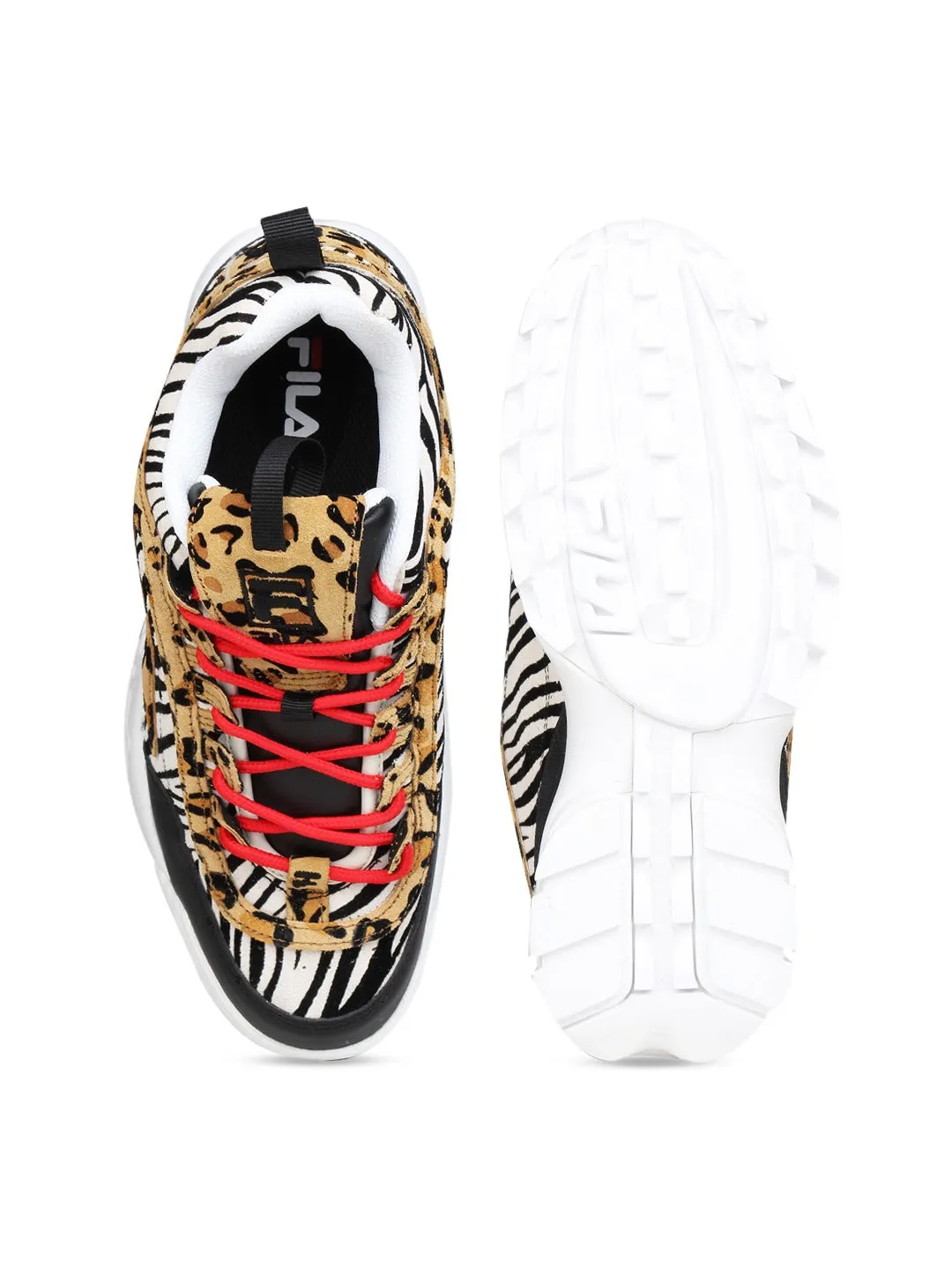 Fila Black Disruptor II Animal Women's Sneaker