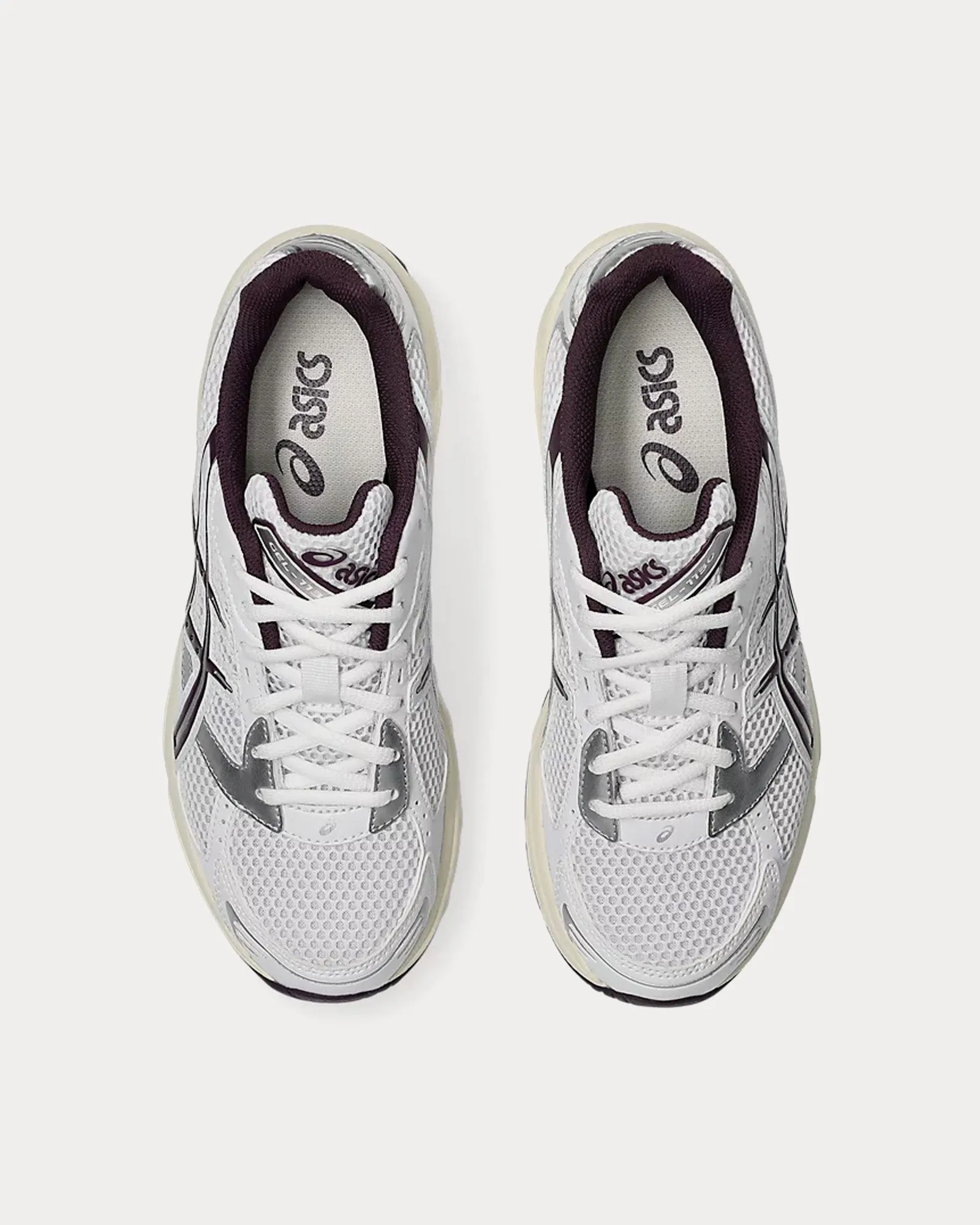 Gel-1130 White / Deep Plum Low Top Sneakers