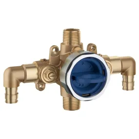 GrohSafe 3.0 Pressure Balance Rough-In Valve with 1/2" PEX Cold Expansion Elbow Inlets and 1/2" Universal Outlets