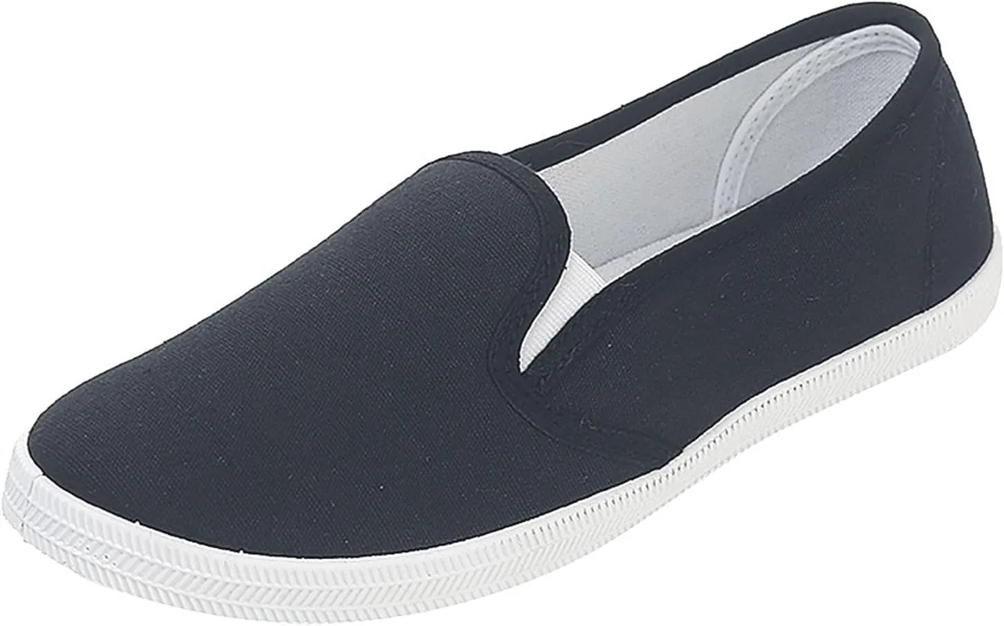 Hbeylia Women's Canvas Shoes Slip On Flats Fashion Casual Breathable Lightweight Slip-On Loafers Play Sneakers Boating Shoes For Women Girls Work Nurse Beach Travel Hiking Walking Shoes