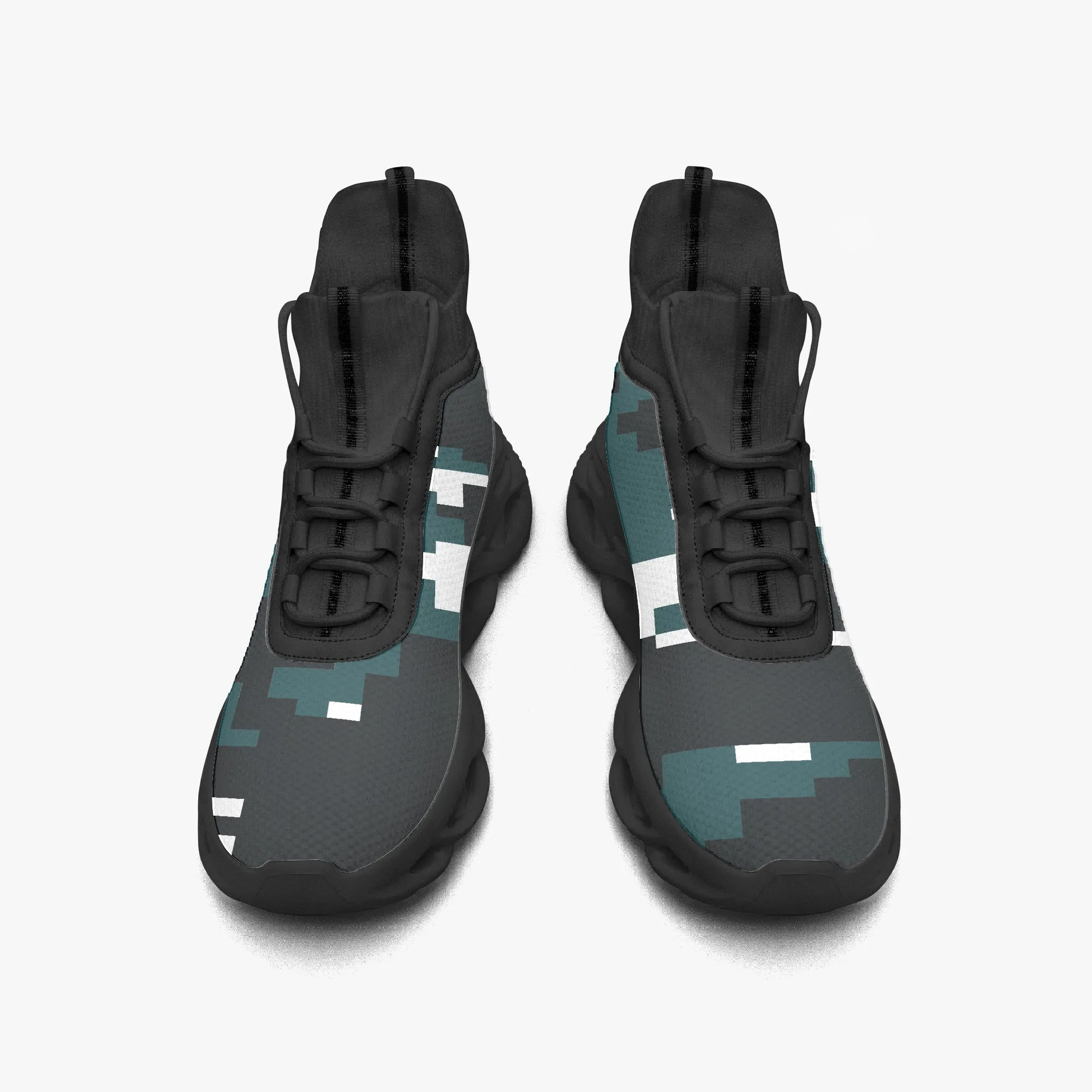 Kicxs PHI High-top Bounce Mesh Knit Sneakers