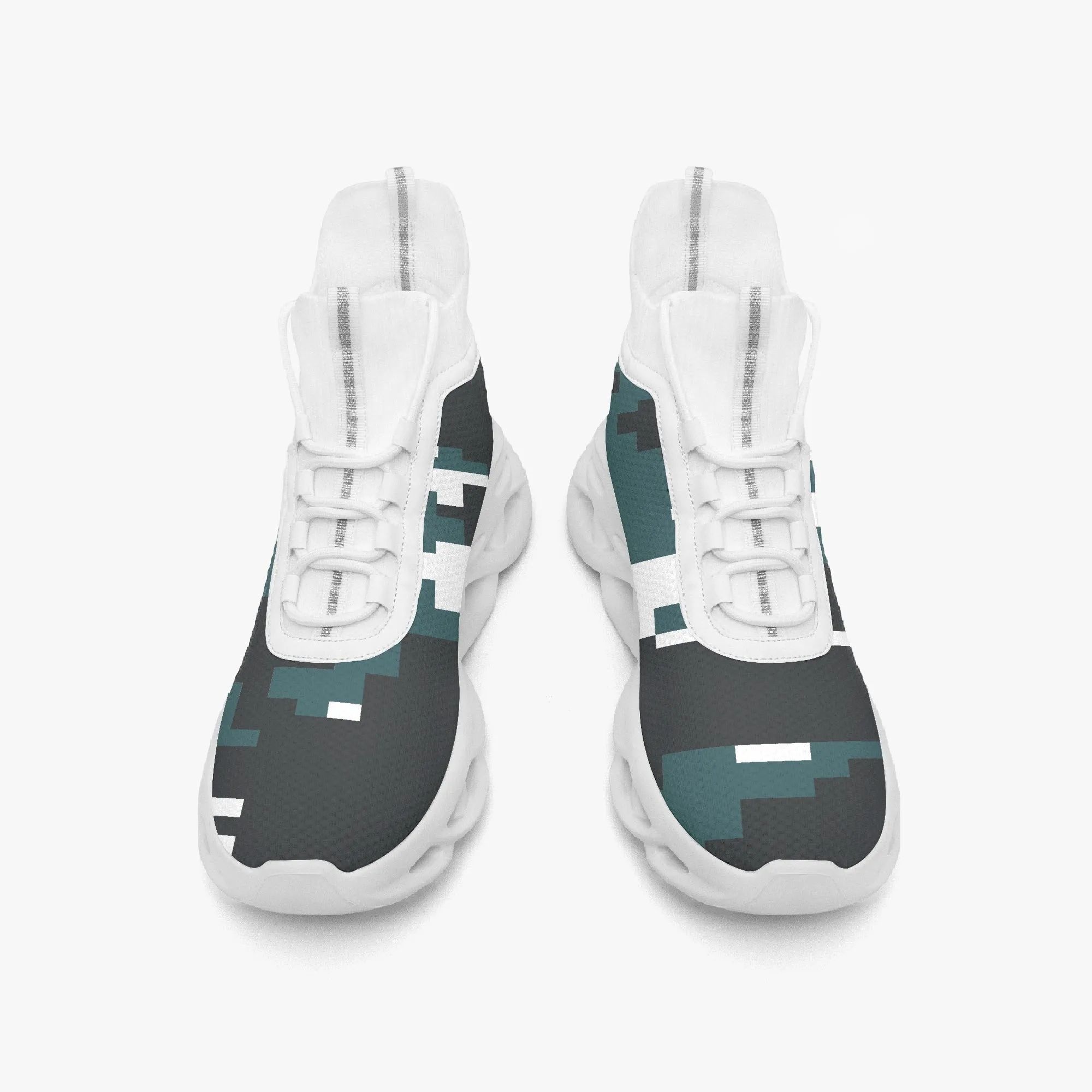 Kicxs PHI High-top Bounce Mesh Knit Sneakers