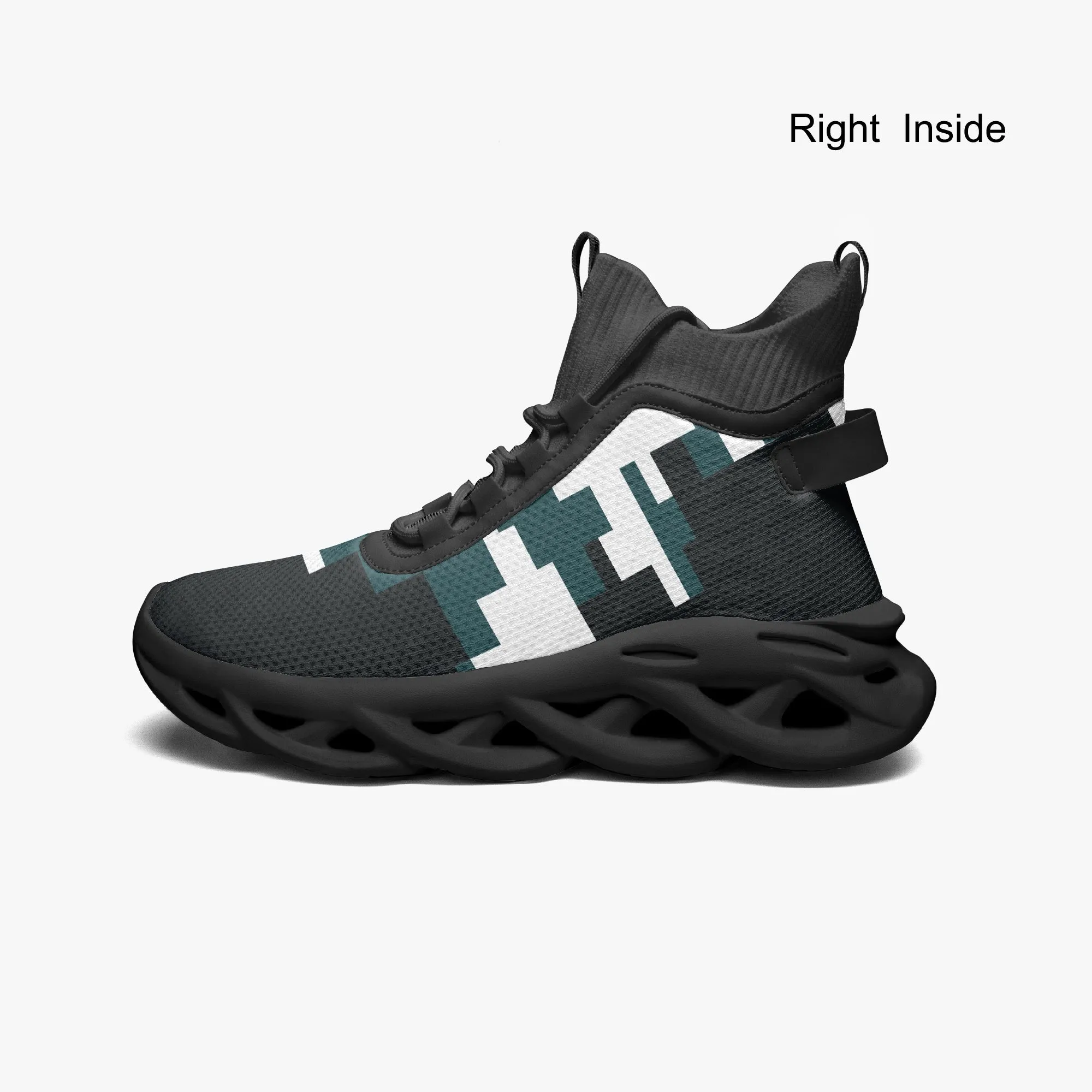 Kicxs PHI High-top Bounce Mesh Knit Sneakers