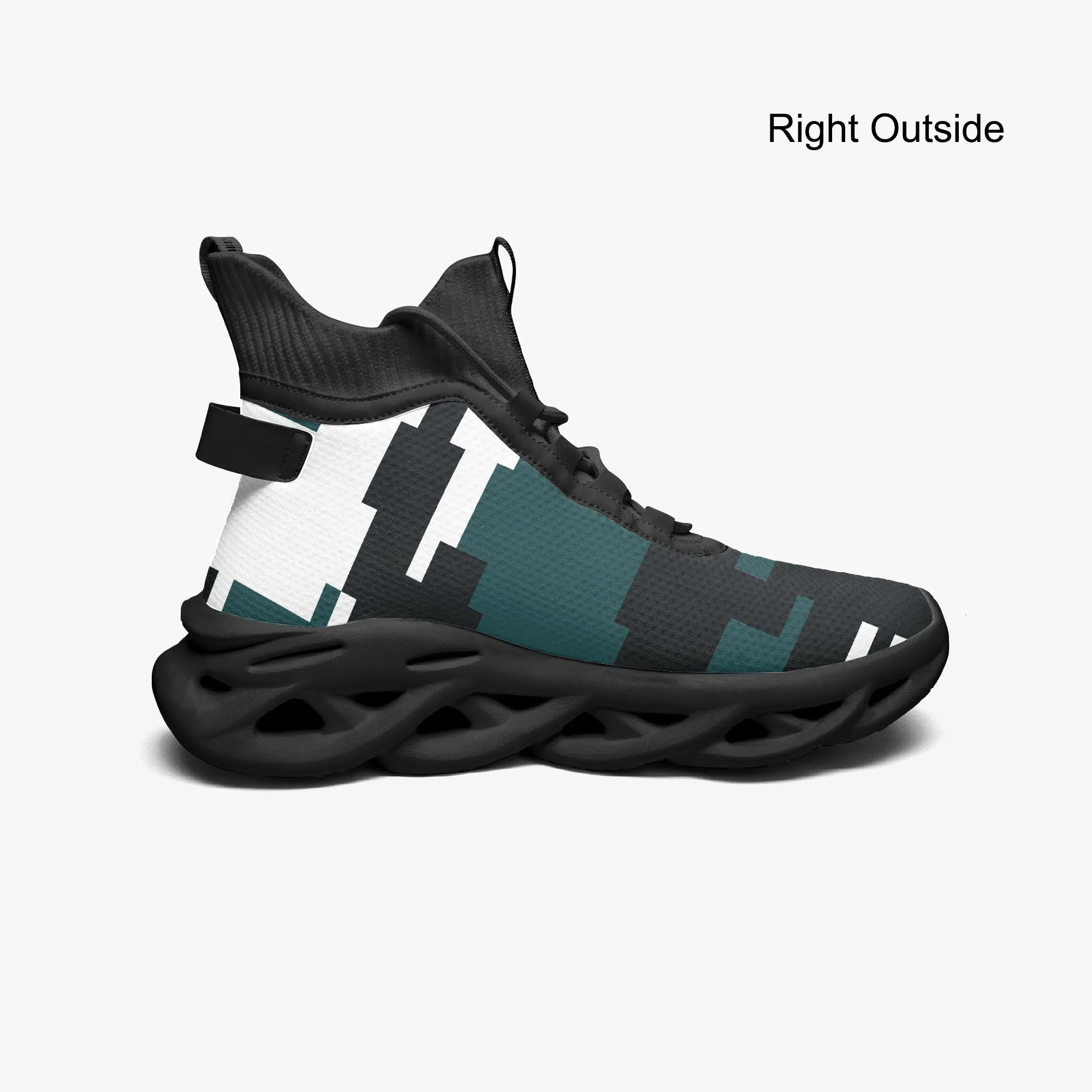 Kicxs PHI High-top Bounce Mesh Knit Sneakers