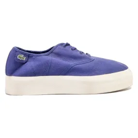 LACOSTE LIVE Platform Trainers Blue Canvas Womens UK 6.5