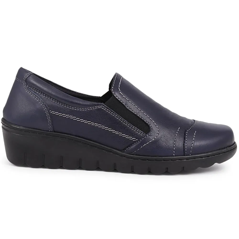 Leather Slip-On Shoes - LUCK40009 / 326 378