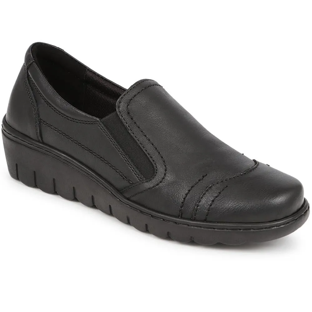 Leather Slip-On Shoes - LUCK40009 / 326 378
