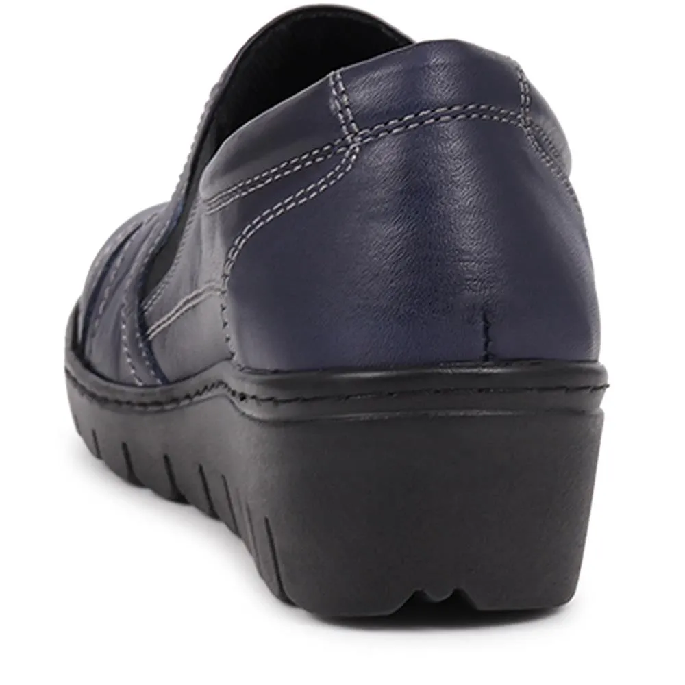 Leather Slip-On Shoes - LUCK40009 / 326 378
