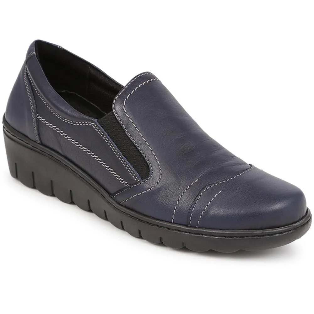 Leather Slip-On Shoes - LUCK40009 / 326 378