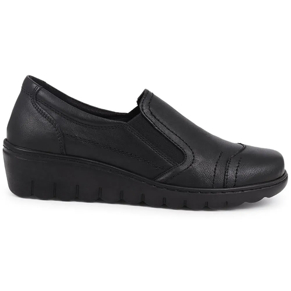 Leather Slip-On Shoes - LUCK40009 / 326 378