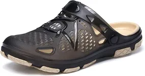 Mens Clogs Lightweight Garden Shoes Breathable Clogs Beach Slippers Slip On Mules Pool Beach Yard for Men Black Blue Yellow Size US 7-13