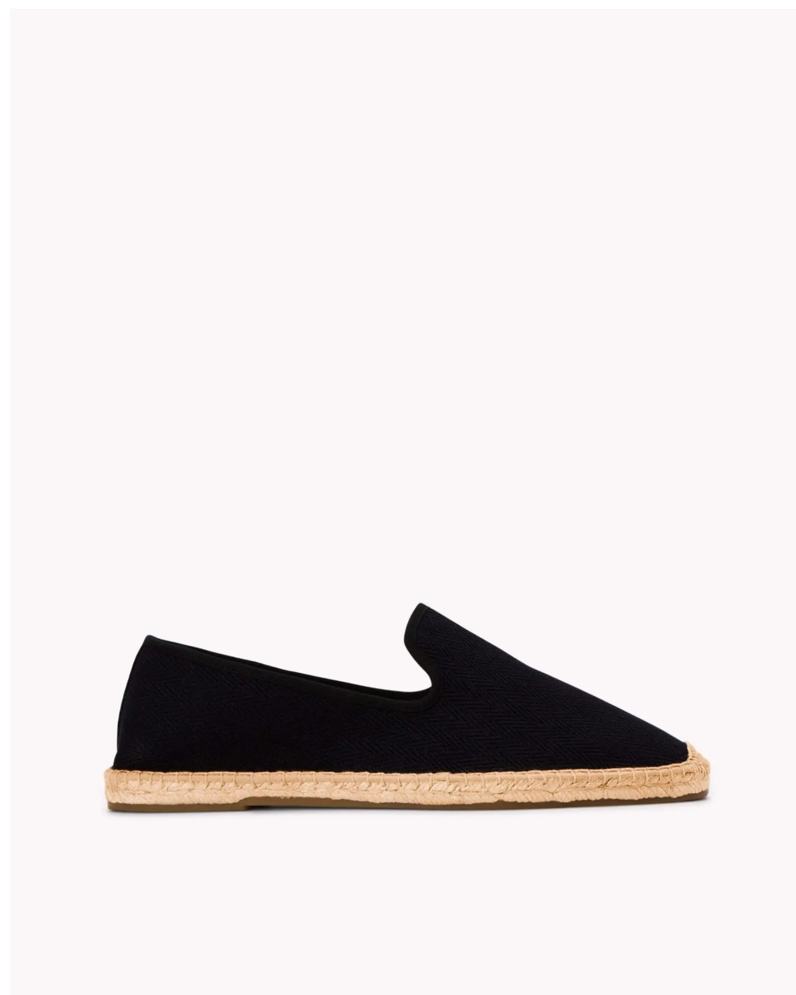 Mens_Espadrilles_The Smoking_Herringbone Colors_Black - Tonal
