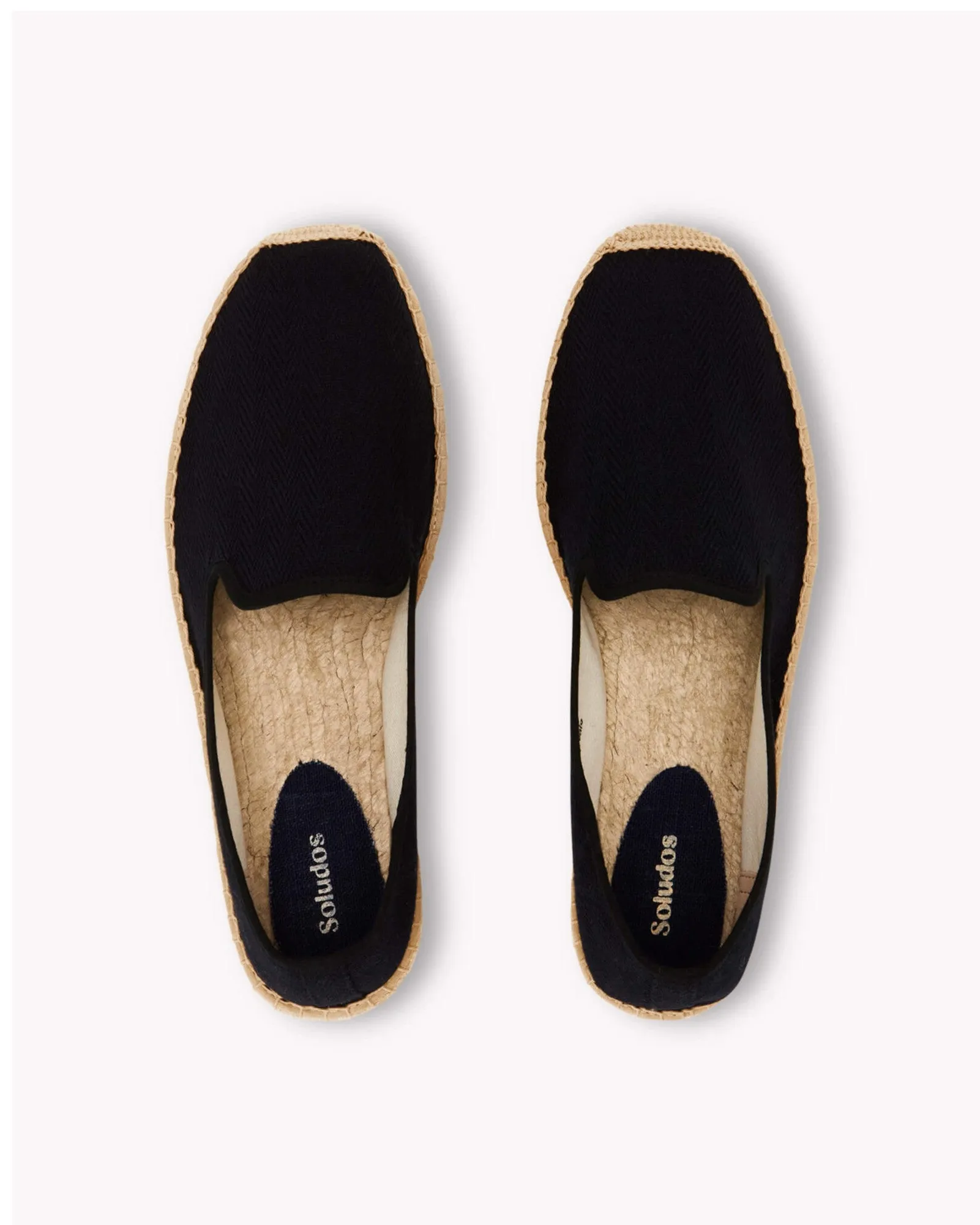 Mens_Espadrilles_The Smoking_Herringbone Colors_Black - Tonal