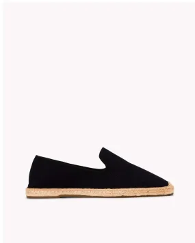 Mens_Espadrilles_The Smoking_Herringbone Colors_Black - Tonal