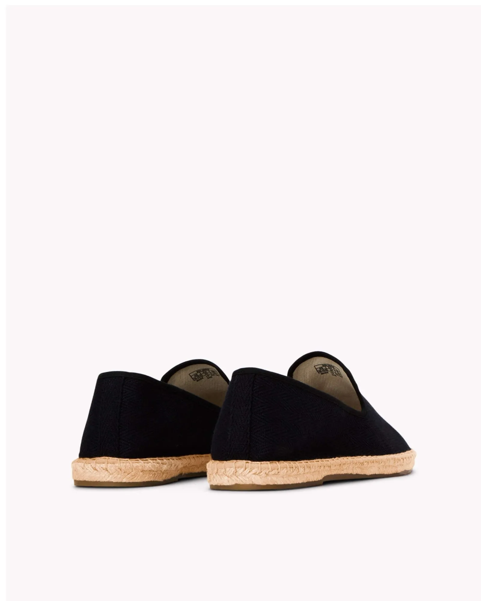 Mens_Espadrilles_The Smoking_Herringbone Colors_Black - Tonal