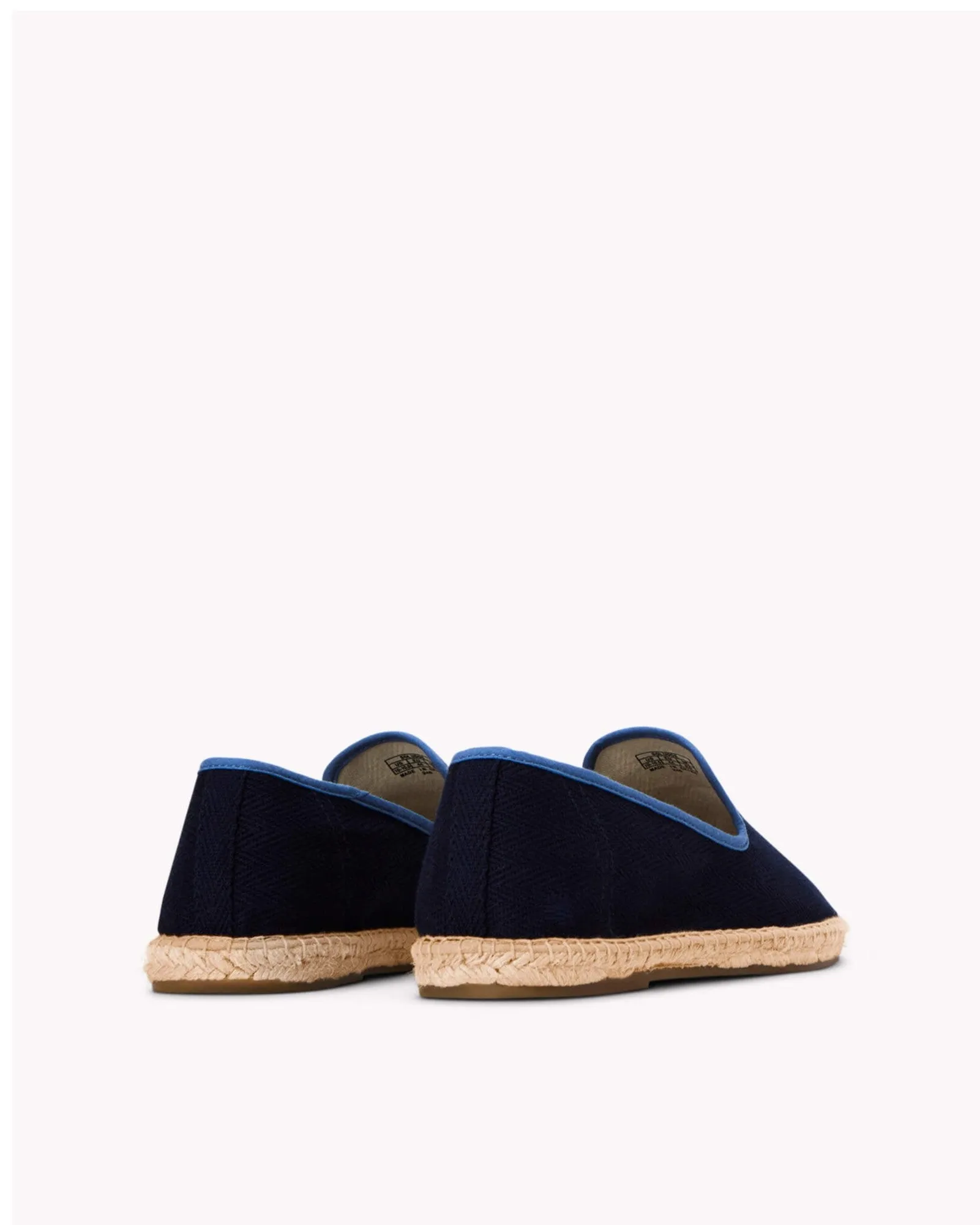 Mens_Espadrilles_The Smoking_Herringbone Colors_Dark Navy - Blue
