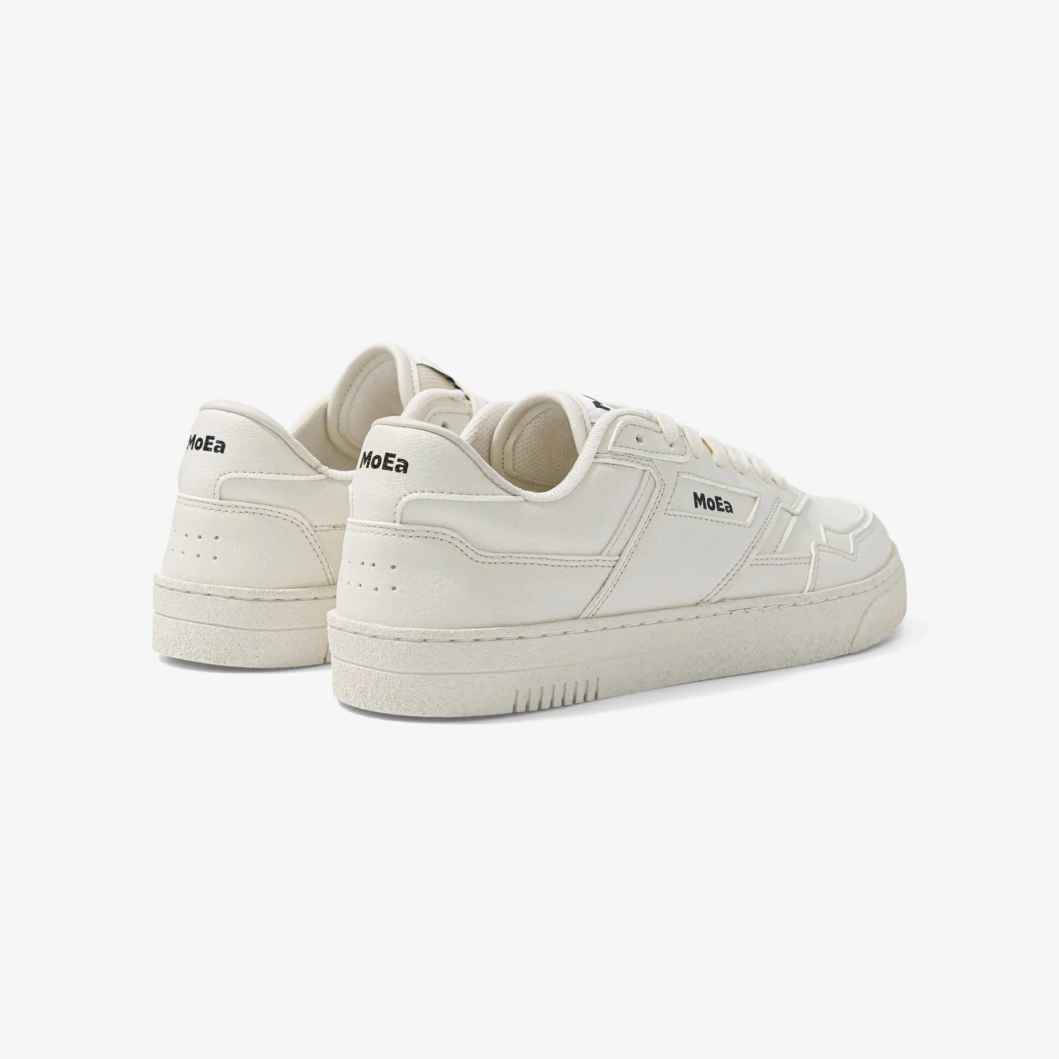 MoEa | GEN9 Corn Grained Vegan Sneakers | Pure White