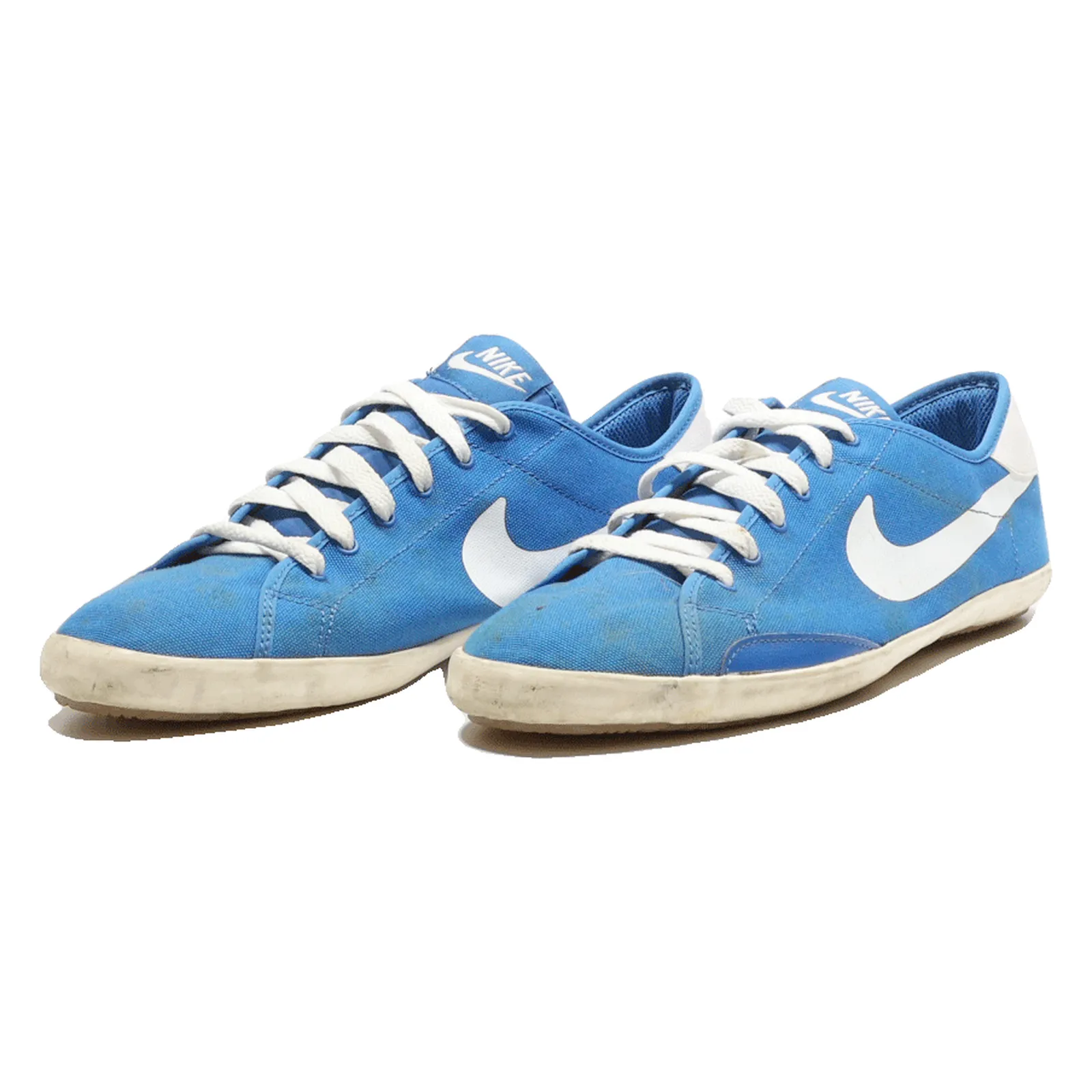 NIKE Low Top Trainers Blue Canvas Mens UK 9