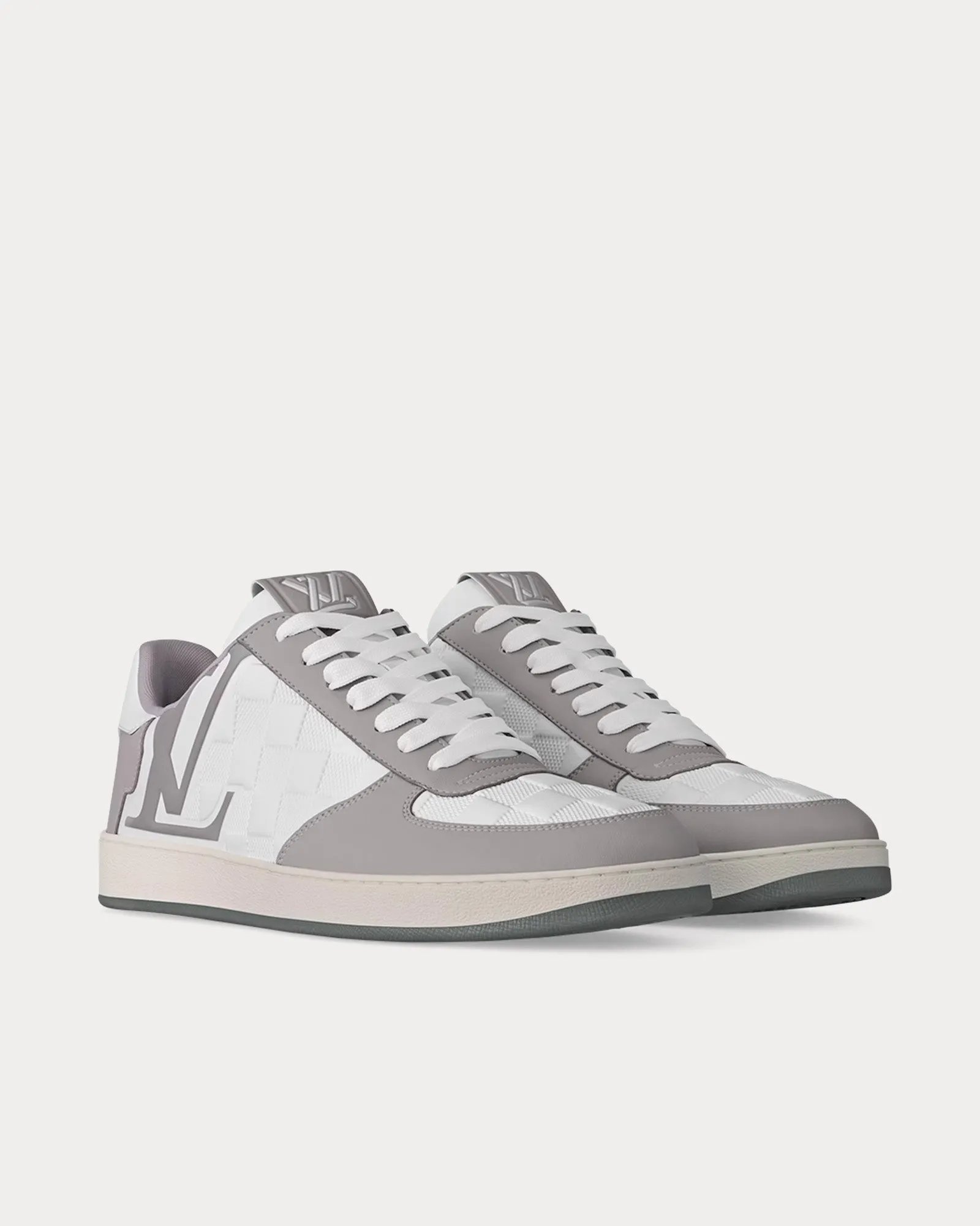 Rivoli Grey / White Low Top Sneakers