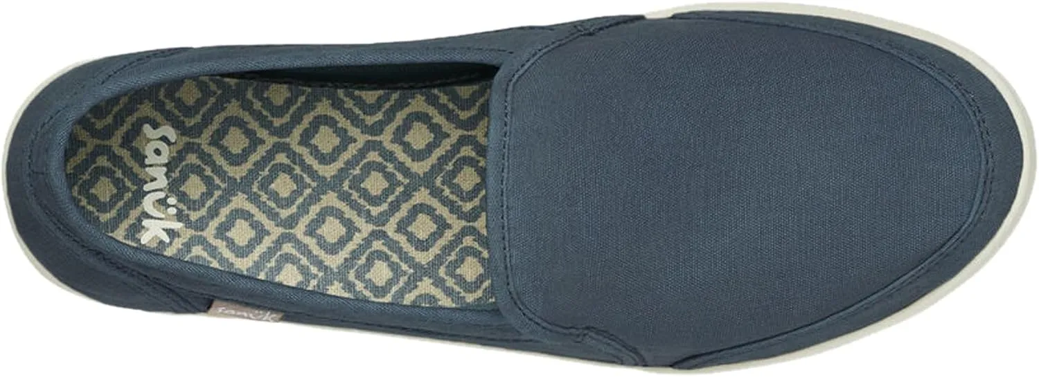 Sanuk Womens Pair O Dice Loafers | Womens Shoes | Slip On Shoes for Women | Women's Slip-on Loafers | Comfort Footbed