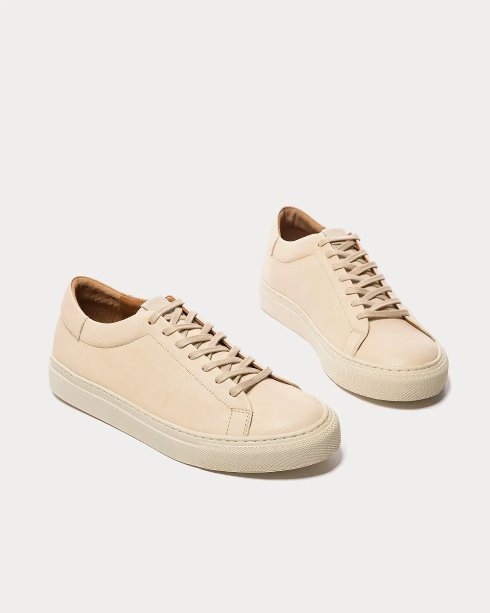 Stockholm Beige Low Top Sneakers