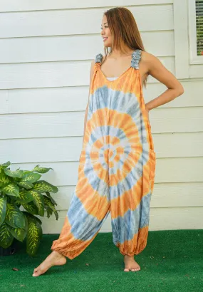 Sun-Kissed Festival Racerback Jumpsuit Romper