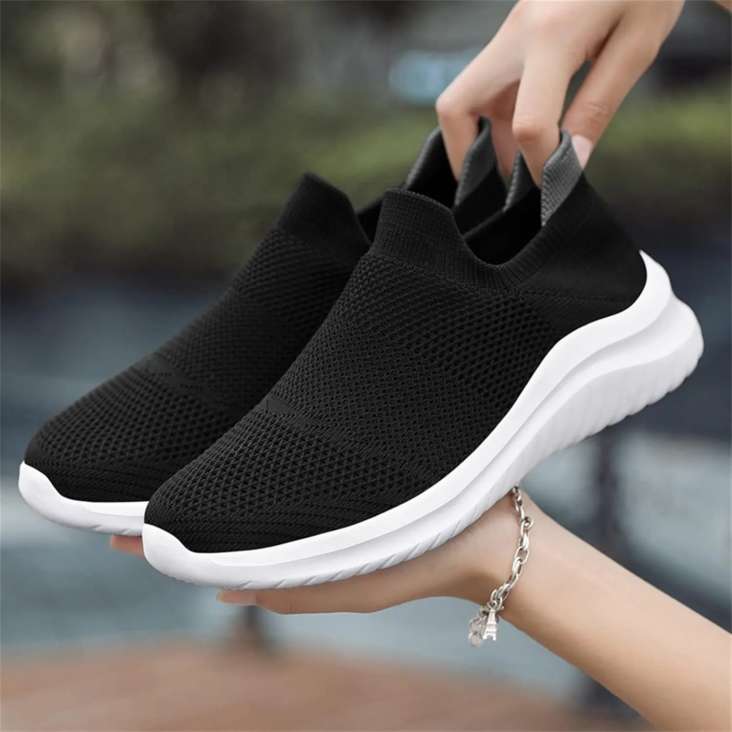 Women Running Shoes Lightweight Tennis Shoes Non Slip Tennis Shoes Men Mesh Casual Work Shoes Fashion Sneakers Brown Tennis Shoe Trainers Shoe