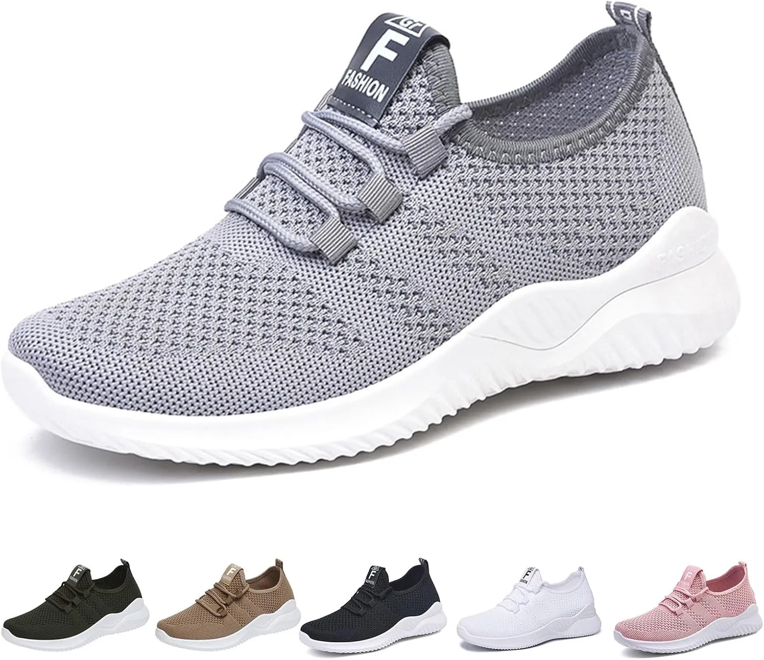 Women's Slip On Walking Shoes Lightweight Breathable Walking Sneakers Non-Slip Tennis Gym Workout Athletic Shoes Wide Toe Wide Width Sneakers Air Cushion Road Running Shoe Comfort Work Sneaker