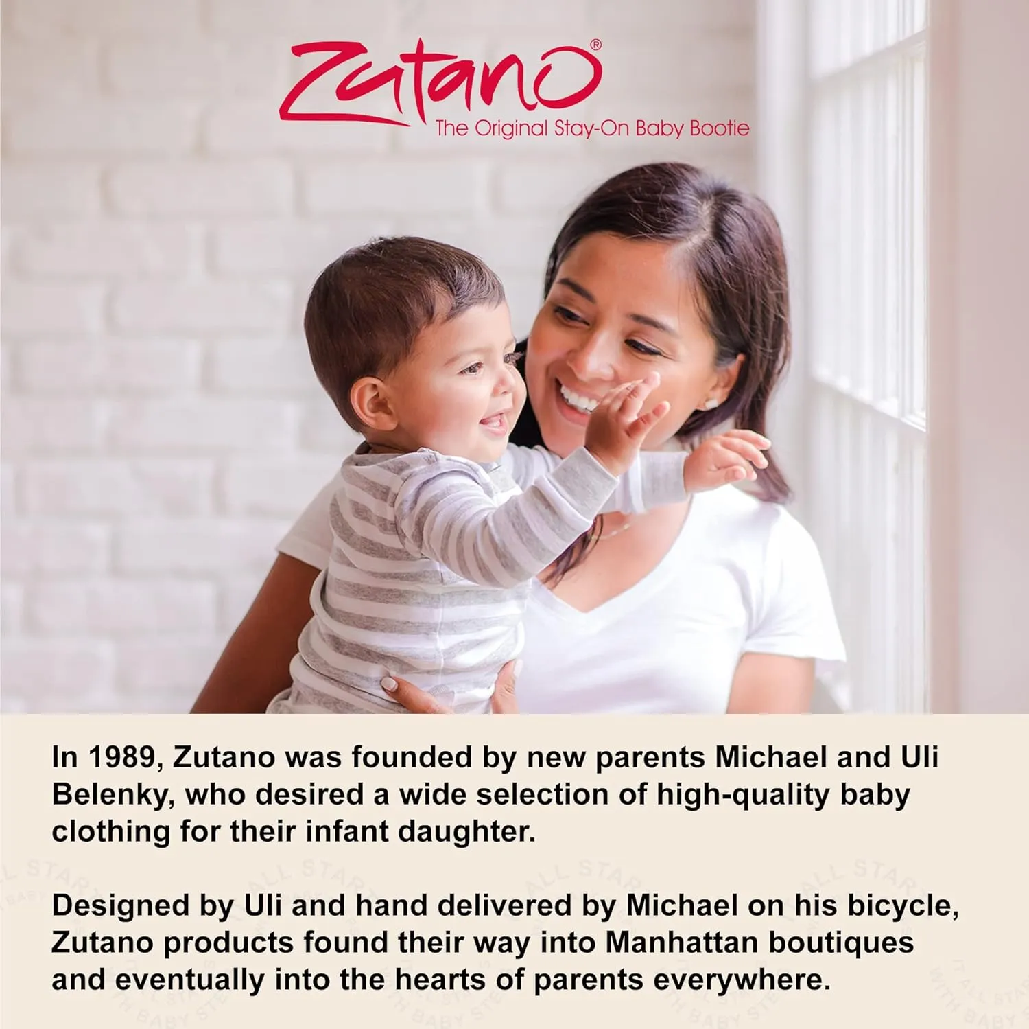 Zutano Unisex Organic Cotton Baby Booties With Gripper Soles