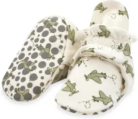 Zutano Unisex Organic Cotton Baby Booties With Gripper Soles