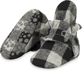 Zutano Unisex Organic Cotton Baby Booties With Gripper Soles